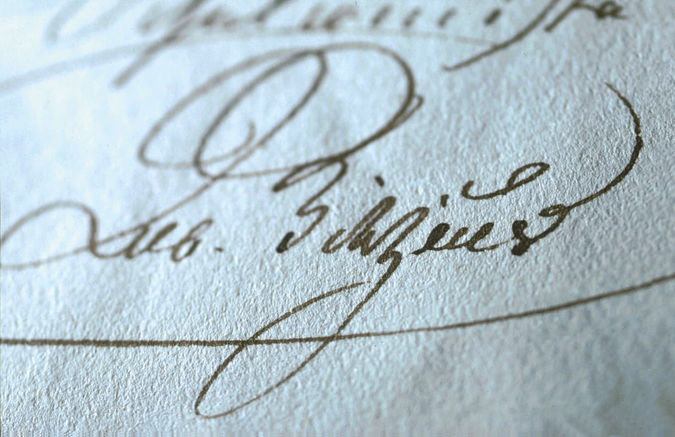 Unterschrift Albert Bitzius