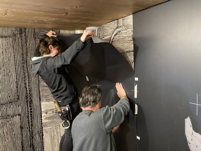 Vorbereitungsarbeiten Sonderausstellung Vorbereitungsarbeiten Sonderausstellung