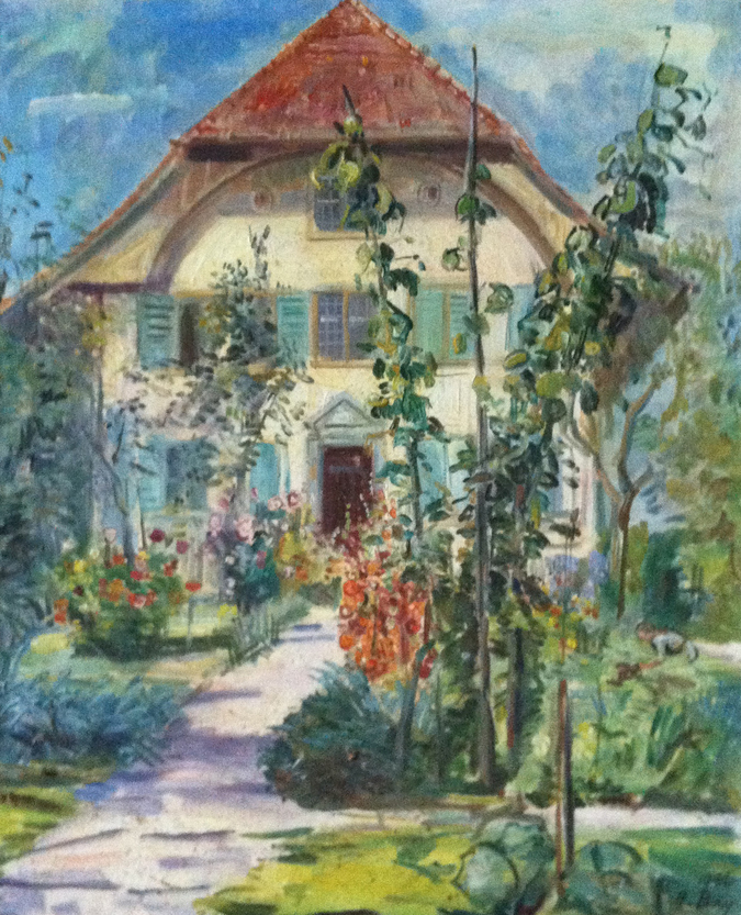 Aquarell des Pfarrhauses Aquarell des Pfarrhauses