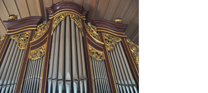 Orgel mit Barockprospekt
