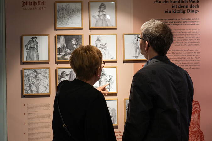 Impressionen von der Vernissage der Sonderausstellung "Gotthelfs Welt - illustriert"