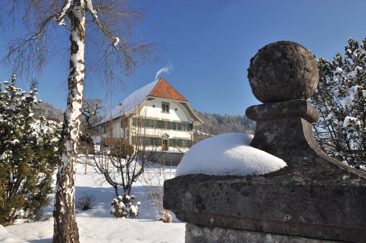 Das Pfarrhaus im Winterkleid Das Pfarrhaus im Winterkleid