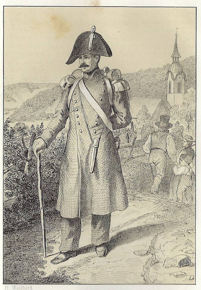 Fritz Walthard, Illustration aus dem "Bauernspiegel, 1851