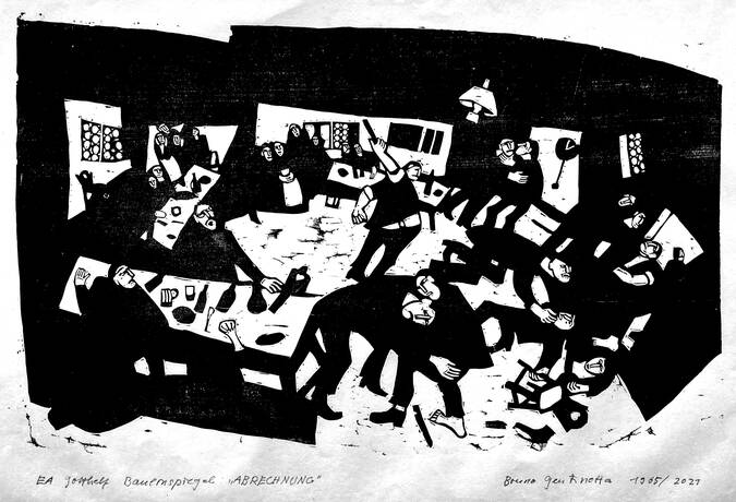 Bruno Gentinetta Motiv aus dem "Bauernspiegel" 5 Bruno Gentinetta Motiv aus dem "Bauernspiegel" 5