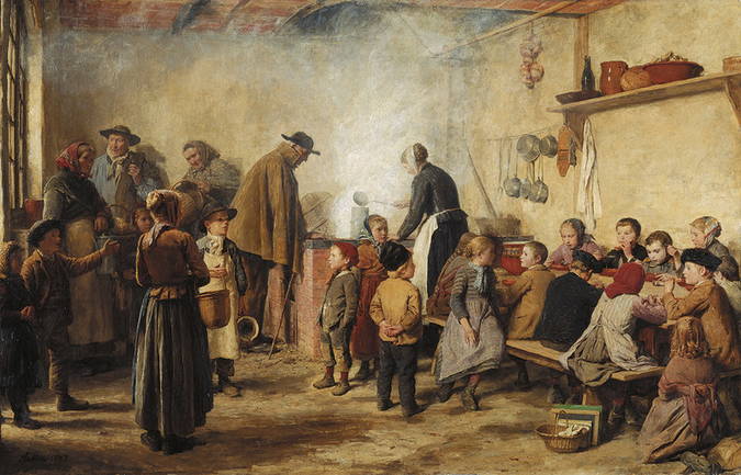 Albert Anker Die Armensuppe"