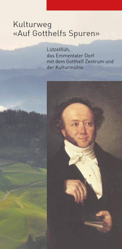 Titelseite der Broschüre "Auf Gotthelfs Spuren"
