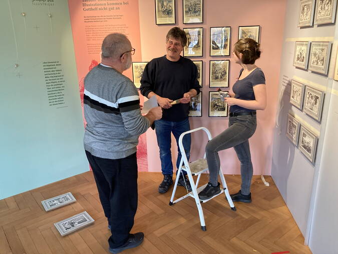 Vorbereitungsarbeiten Sonderausstellung Vorbereitungsarbeiten Sonderausstellung