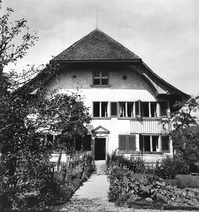 Foto des Pfarrhauses, um 1946 Foto des Pfarrhauses, um 1946