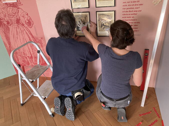Vorbereitungsarbeiten Sonderausstellung Vorbereitungsarbeiten Sonderausstellung