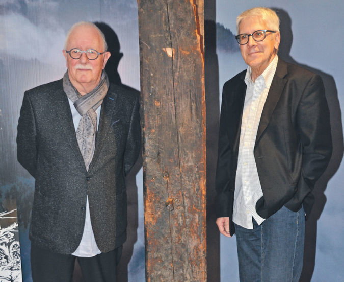 Die Ausstellungsmacher "Die schwarze Spinne": Heinrich Schütz & Werner Eichenberger. Die Ausstellungsmacher "Die schwarze Spinne": Heinrich Schütz & Werner Eichenberger.