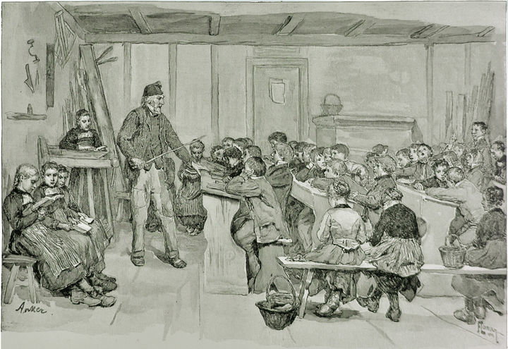 Skizze von Albert Anker Skizze von Albert Anker