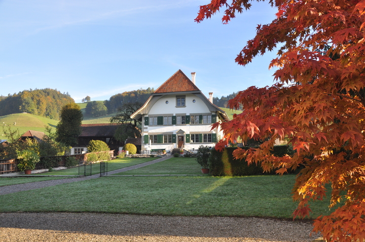 Das Pfarrhaus - prächtiges Herbstbild Das Pfarrhaus - prächtiges Herbstbild