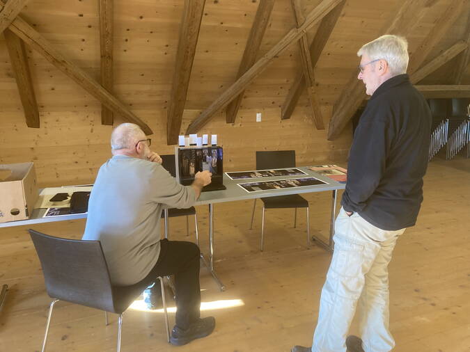 Die Brüder Eichenberger in Diskussion... Die Brüder Eichenberger in Diskussion...