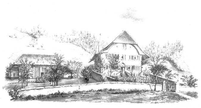 Zeichnung von Marie Stähli, um 1844 Zeichnung von Marie Stähli, um 1844