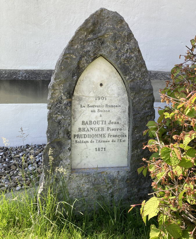 Bourbaki Gedenkstein in Lützelflüh Bourbaki Gedenkstein in Lützelflüh