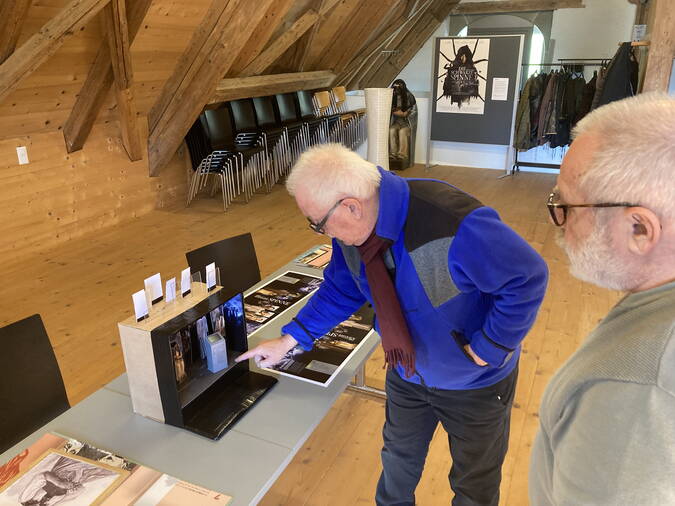 Die 3D-Visualisierung der "Bucht" zum Film im Spycher Die 3D-Visualisierung der "Bucht" zum Film im Spycher